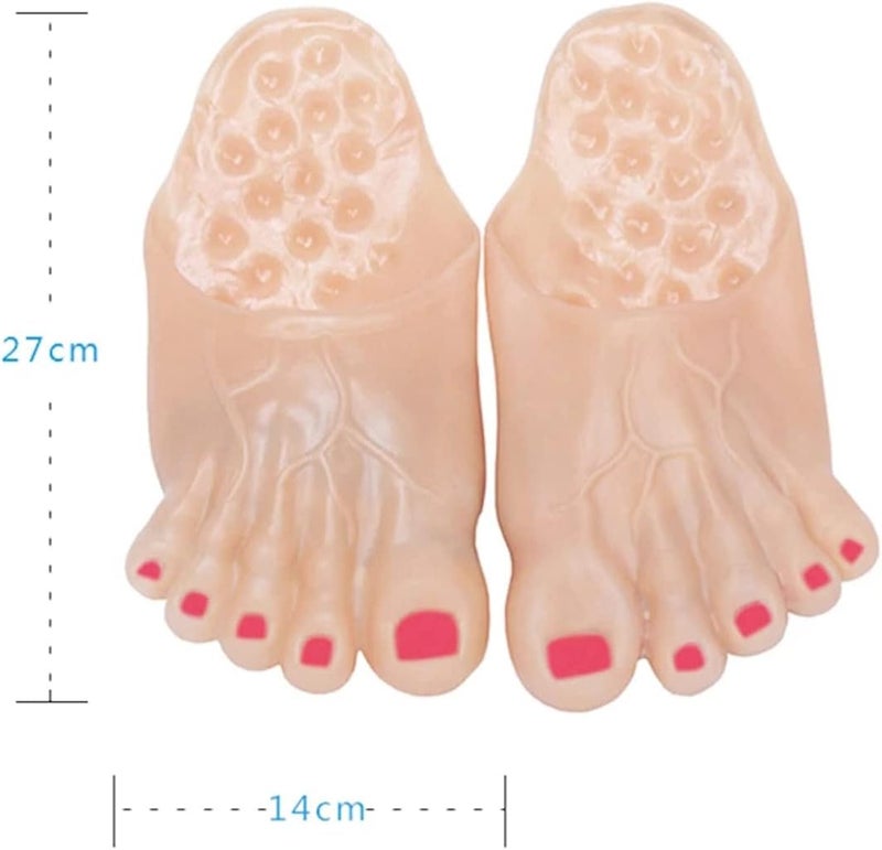 BinaryABC Halloween Jumbo Bare Feet Monster Feet Slippers,Halloween Cosplay Costume Props(Skin Color) - Image 3