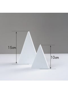 Generic Cuboid Photo Props Ins 3D Ornament Decor White triangle 2 