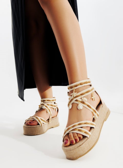 صندل فلات  - بيج K-12