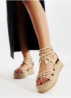 Sandal Flat K-12 - Beige