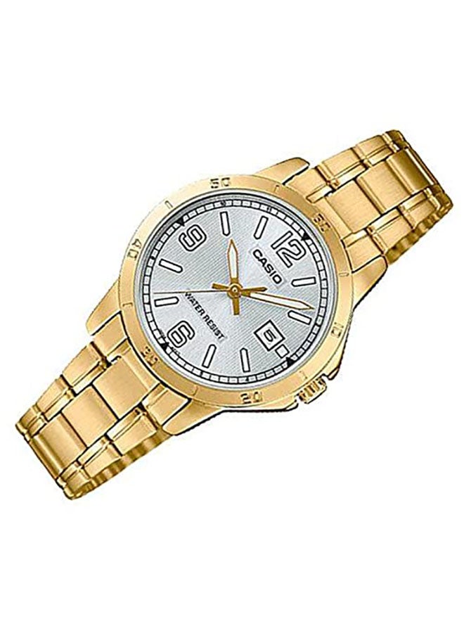 CASIO Women Stainless Steel Analog Wrist Watch LTP-V004G-7B2UDF - 35 mm - Gold - Image 5