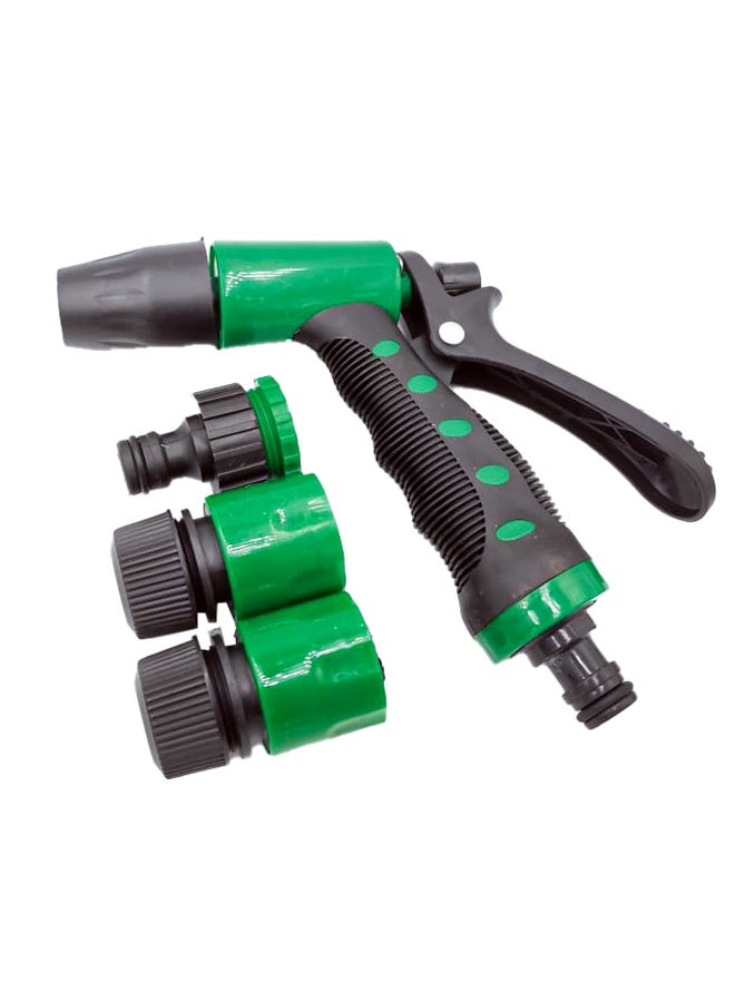 دبليو إل مجموعة مسدسات رش المياه متعددة الوظائف، 4 قطع، فوهة خرطوم حديقة، دش قابل للتعديل، رذاذ مسطح، بخاخ موفر للمياه، بخاخ زناد، غسيل سيارات، ري العشب، سقي النباتات، وصلة خرطوم، مجموعة محول سريع، مجموعة أدوات تنظيف منزلية خارجية احترافية - Image 5