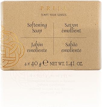 Prija Softening Vegetable Soap Gift Pack for Hand Cleansing and Moisturising Premium Enriched Hydrating Hand Soap with Vegetable Glycerin in Travel Size 4 x 40g - Image 5