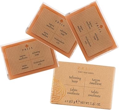 Prija Softening Vegetable Soap Gift Pack for Hand Cleansing and Moisturising Premium Enriched Hydrating Hand Soap with Vegetable Glycerin in Travel Size 4 x 40g - Image 4