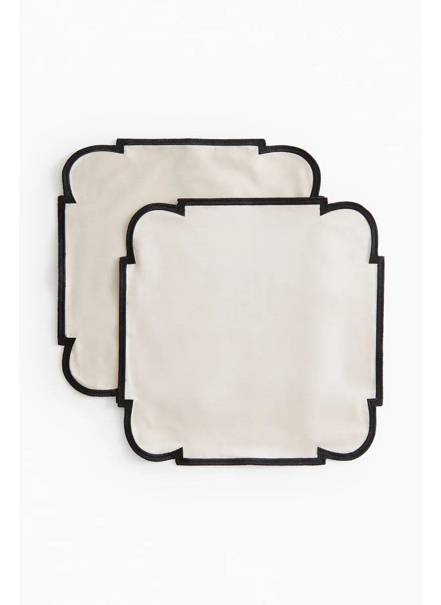 اتش اند ام 2-Pack Cotton Place Mats And Napkins