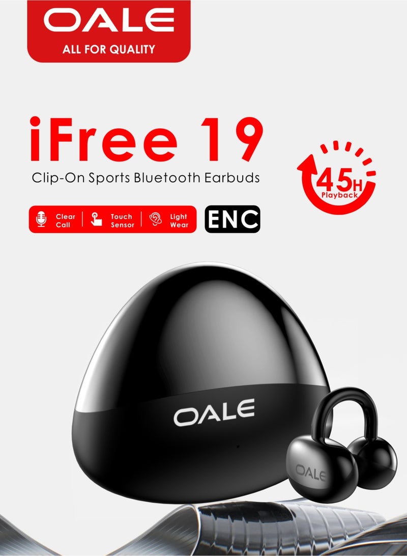 OALE Premium Travel Combo: iFree 19 Clip-On Wireless Earbuds & iPower Nano3 5000mAh Mini Power Bank, - Image 2