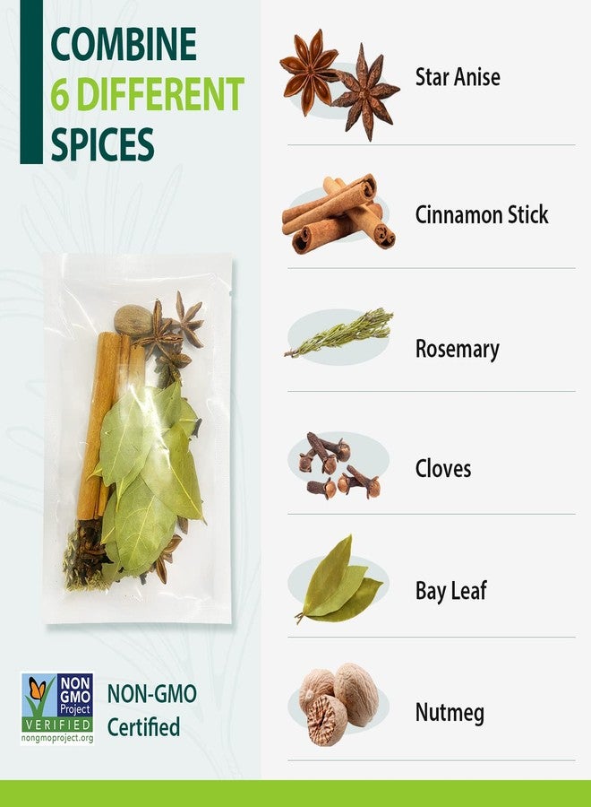 Soeos Mulled Wine Spice Kit, 2.96 oz (0.74 oz*4), Six Premium Spices, Mulled, Wine Spice Kit, Cooking Gadgets Holiday Gifts, Wine Gifts for Women, Christmas Gift Ideas - Image 4