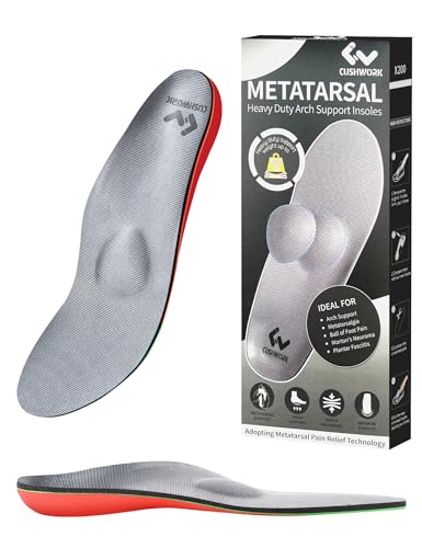 Cushwork Mortons Neuroma Shoe Inserts for MetatarsalgiaBall of Foot PainPlantar FasciitisMetatarsal Pain Relief Orthotic InsolesArch Support Shoe Insoles for Man WomenE - Image 2