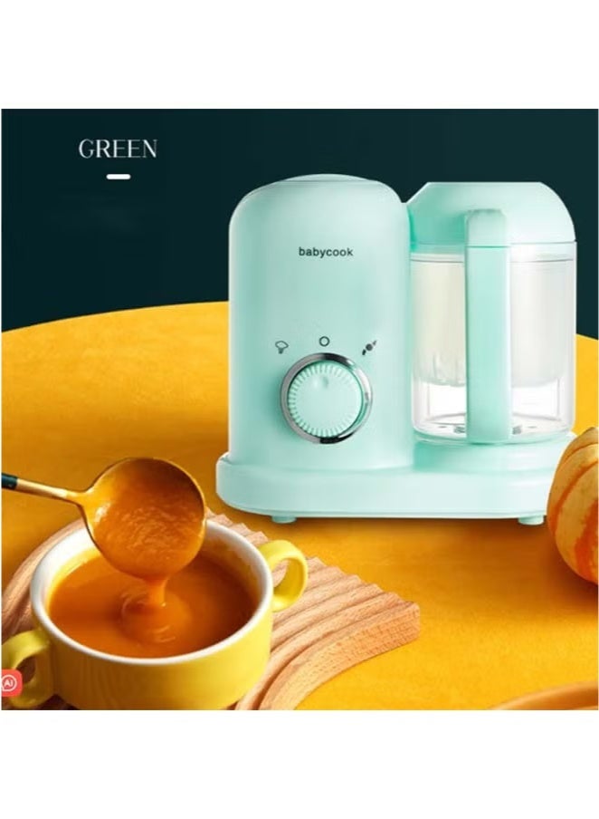 Sakulight ماكينة مكملات أغذية الأطفال، مطحنة كهربائية للطهي والتحريك الكل في واحد، مطحنة منزلية للأطفال، ماكينة طبخ مكملات أغذية الأطفال، مفرمة لحم، أخضر - Image 4