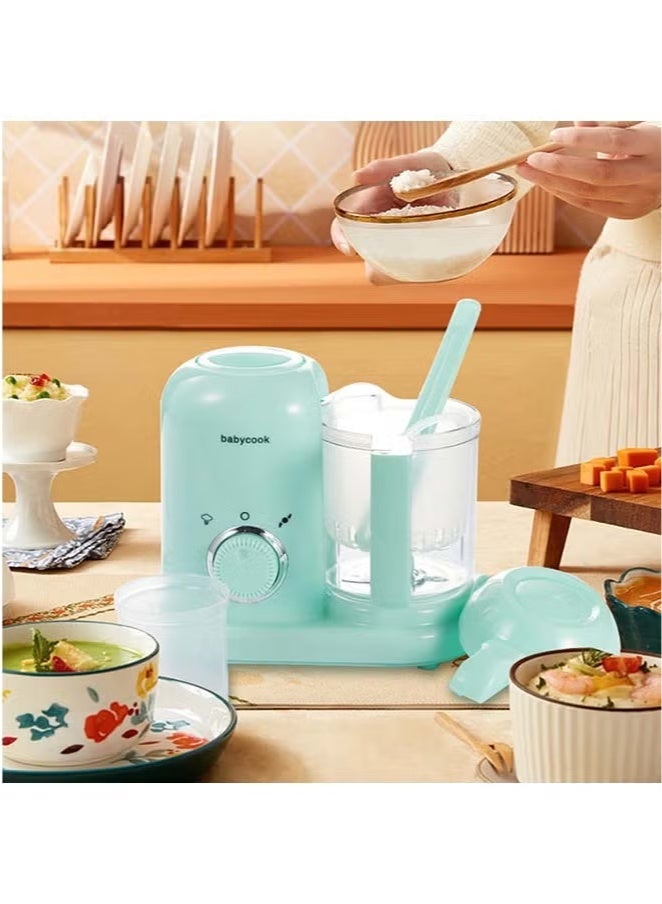 Sakulight ماكينة مكملات أغذية الأطفال، مطحنة كهربائية للطهي والتحريك الكل في واحد، مطحنة منزلية للأطفال، ماكينة طبخ مكملات أغذية الأطفال، مفرمة لحم، أخضر - Image 2