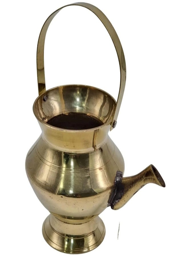 PALMY Antique Collection Brass Kamandalam/Kamandalu/Thirukaveri, (9.5 * 6.5 * 13 cm) - Image 3