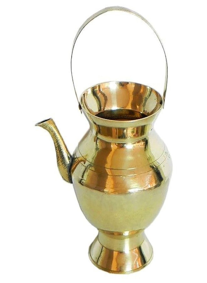 PALMY Antique Collection Brass Kamandalam/Kamandalu/Thirukaveri, (9.5 * 6.5 * 13 cm) - Image 1