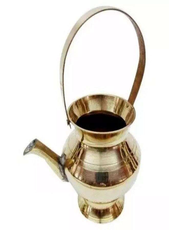 PALMY Antique Collection Brass Kamandalam/Kamandalu/Thirukaveri, (9.5 * 6.5 * 13 cm) - Image 4