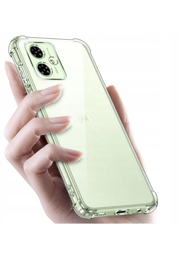 Shockproof Back Cover Case for Motorola Moto G54 Raised Bumps for Camera & Screen Protection  Ultra Clear Soft Silicone Back Cover Case for Moto G54 - Image 4