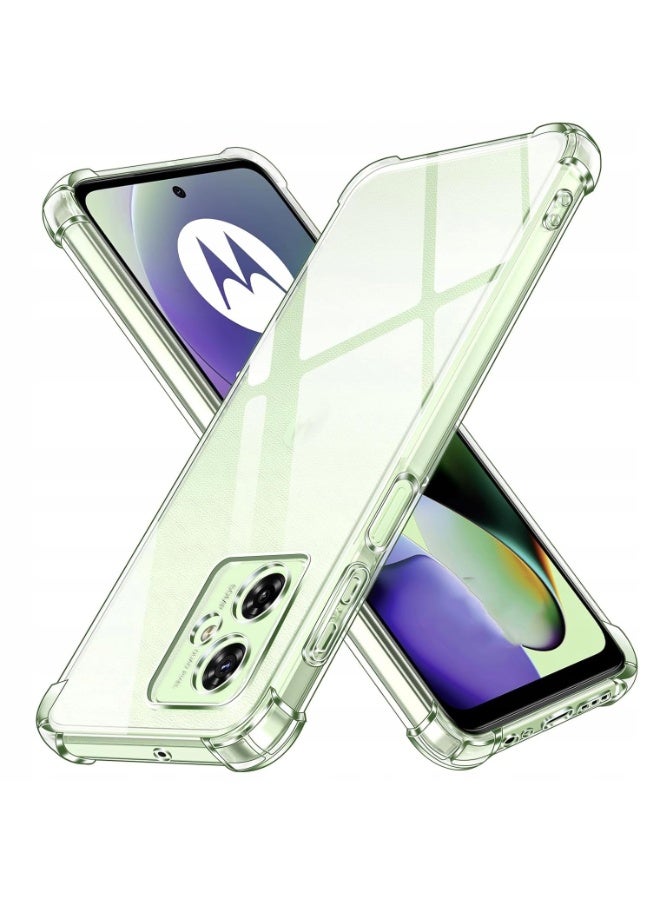 Shockproof Back Cover Case for Motorola Moto G54 Raised Bumps for Camera & Screen Protection  Ultra Clear Soft Silicone Back Cover Case for Moto G54 - Image 1