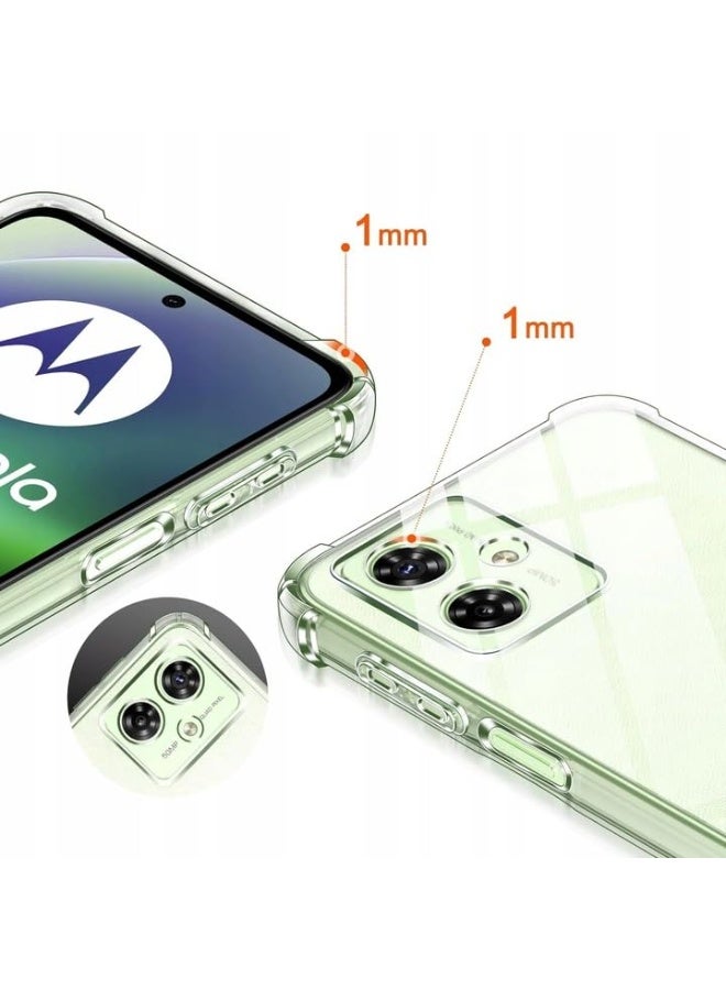Shockproof Back Cover Case for Motorola Moto G54 Raised Bumps for Camera & Screen Protection  Ultra Clear Soft Silicone Back Cover Case for Moto G54 - Image 2