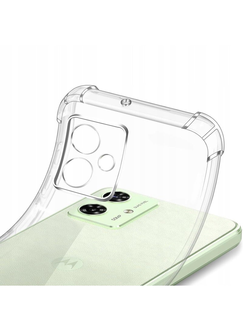 Shockproof Back Cover Case for Motorola Moto G54 Raised Bumps for Camera & Screen Protection  Ultra Clear Soft Silicone Back Cover Case for Moto G54 - Image 3