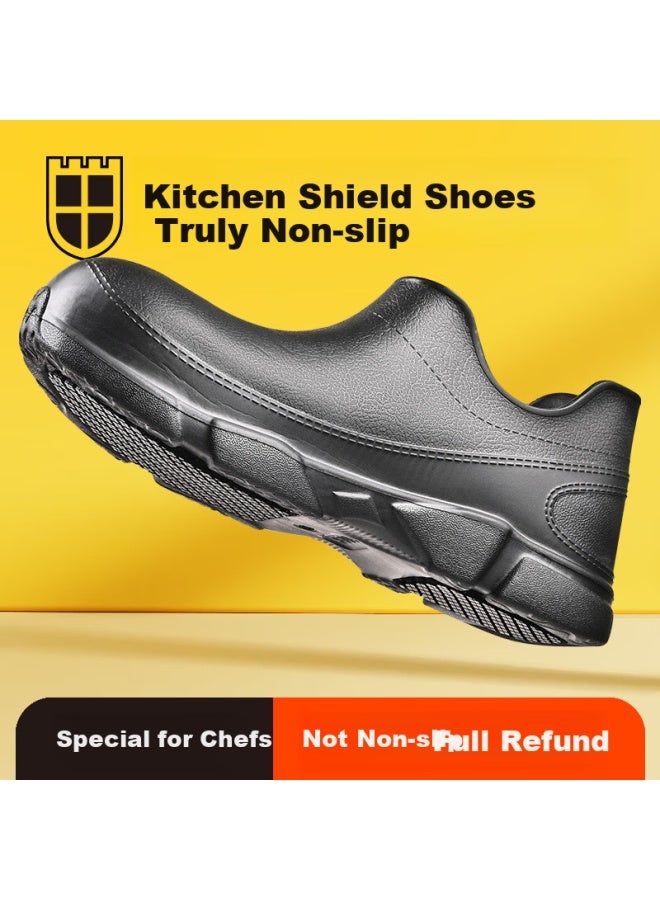 Kitchen Shield Chudun Chef Shoes, Non-slip, Waterproof, Oil-resistant, Eva High-top, Autumn Kitchen Work Shoes, Men's Shoes, Size 38 - Image 1
