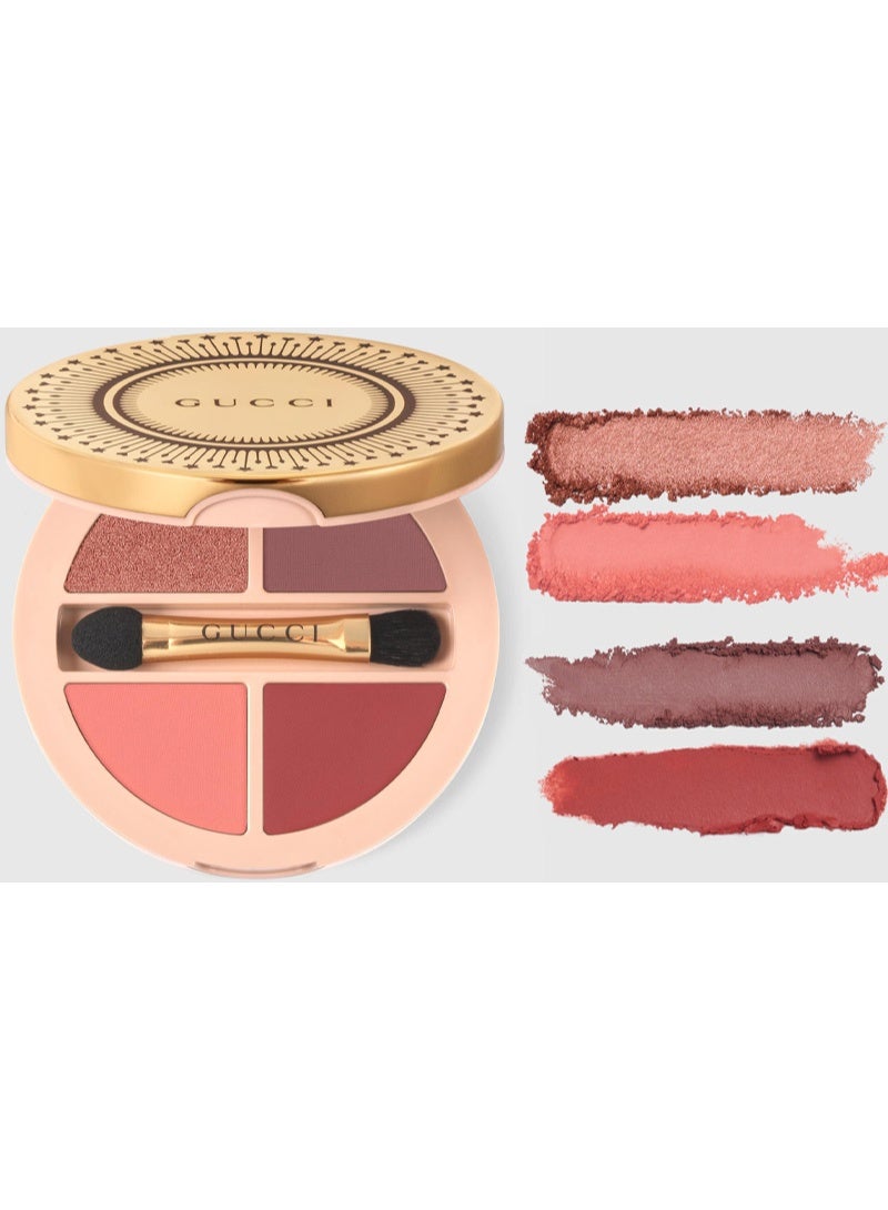 غوتشي لوحة ظلال العيون دو بوتيه أربعة ألوان درجة 02 روزا نيتيدا، 6.1 غرام - Image 3