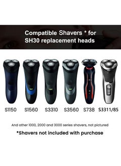 Sh30 Replacement Heads Compatible With Shaver Series 3000, 2000, 1000 And 5000X, Blades For Shaver 3800, 3600, 2400 - pzsku/Z9EA8B9DBB7AD21D15FF2Z/45/_/1730894807/8550f38c-5511-4123-a6de-d01cb22df28a