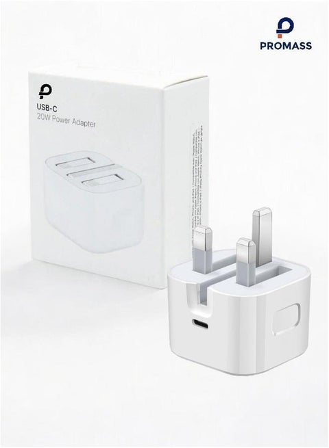 20W USB Type-C power adapter, fast and stable charger, you can charge the phone from 0% to 70% in 30 minutes or less