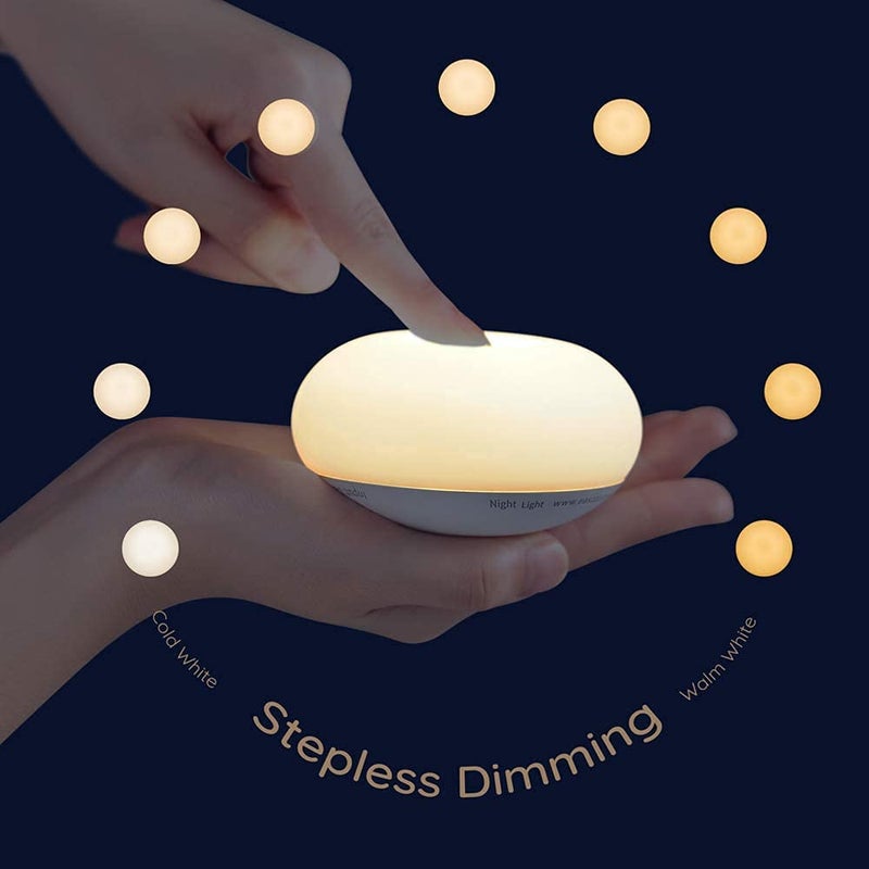 Anico EASZZZ Baby Night Light, Nursery Night Lamp for Breastfeeding, Soft BPA Free Silicone Touch Night Lamp, Eye Caring, Easy Flip Design, Stepless Dimming, 1-Pack - Image 4