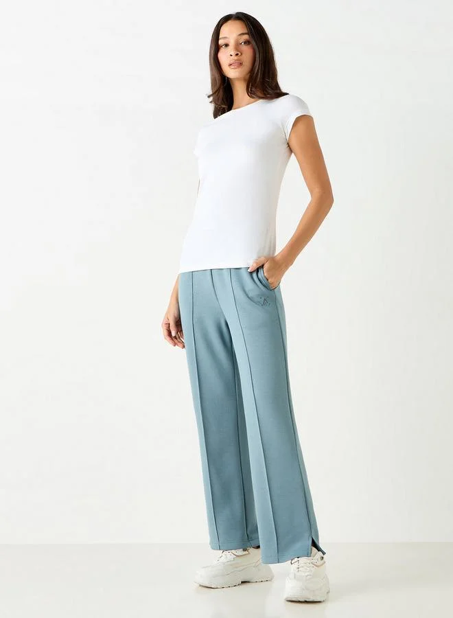 ADOT by Splash Track Pants with Elasticated Waistband and Pockets