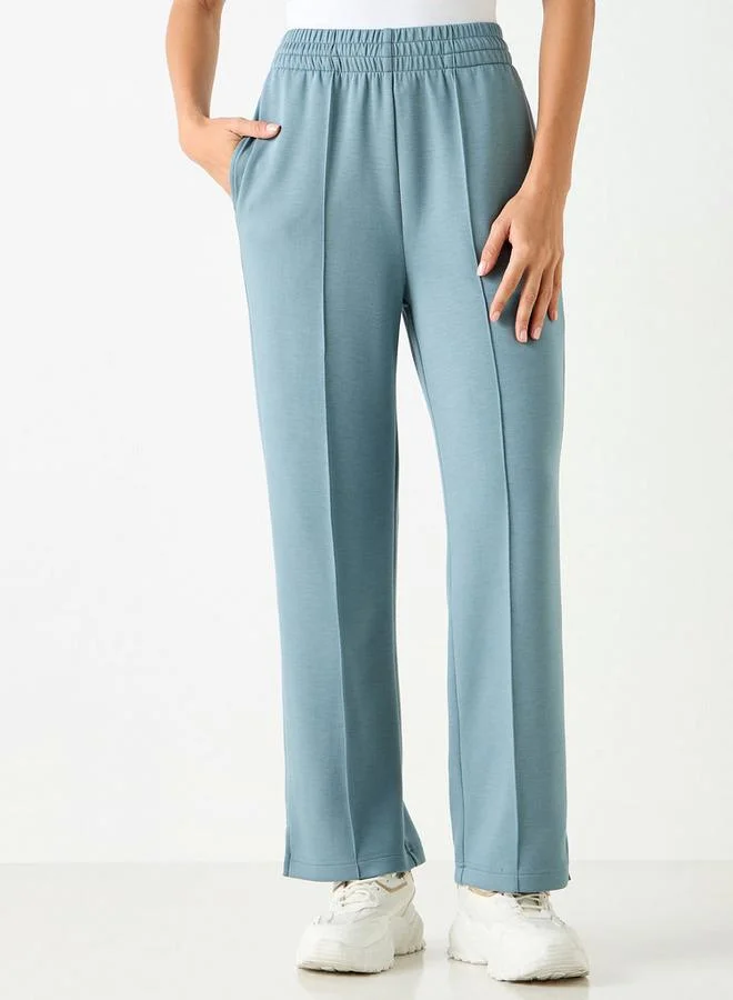ADOT by Splash Track Pants with Elasticated Waistband and Pockets