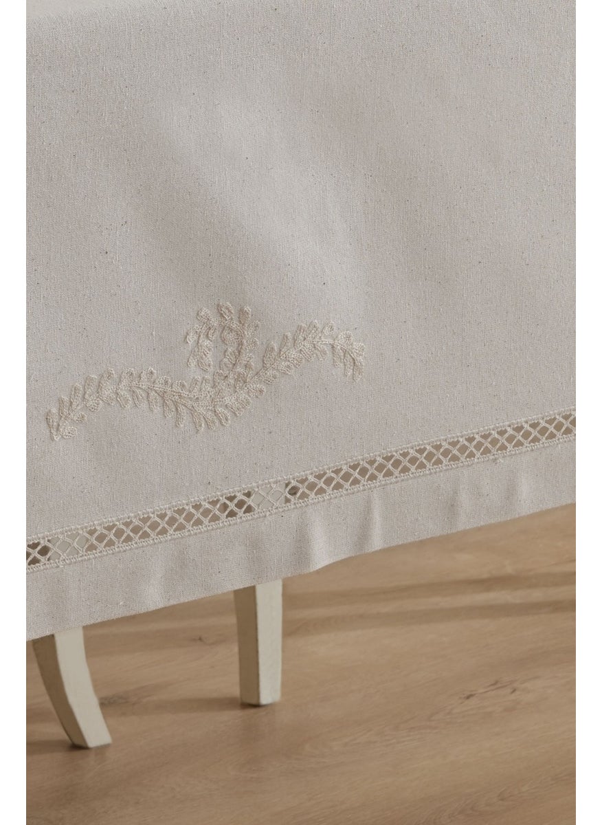 Ödel Home Buldan Fabric Search Lace Elegant Embroidered Tablecloth  - Image 3