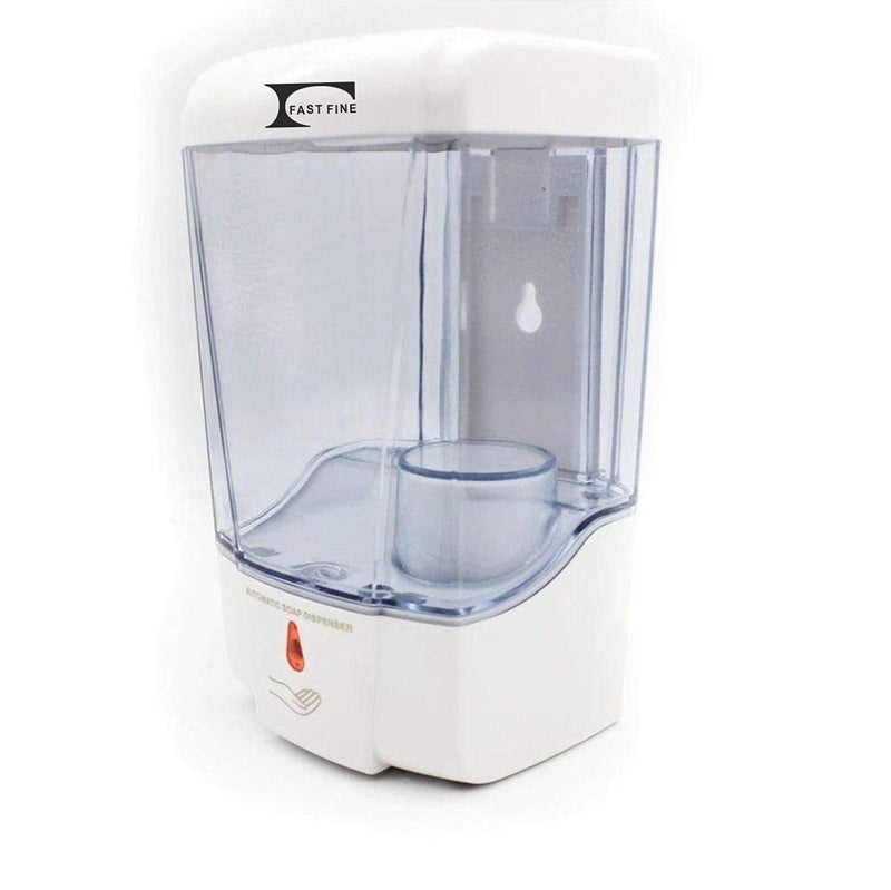 Fast Fine Automatic Liquid Soap Shampoo Hand Wash Lotion Conditioner Sanitizer Gel Dispenser Machine wall mounted sensor touch less for Home Office Kitchen Use Capacity 700 ml ABS White and Glass Finish Heavy Duty Product Pack of 1 - Image 4