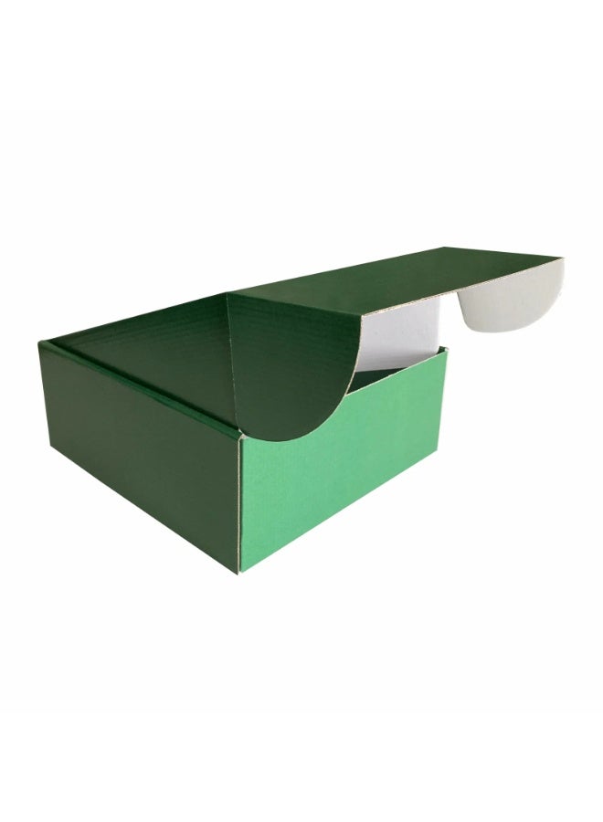 Corrugated Shipping Boxes 37x28.8x9.7 CM Pack of 20, Cardboard Mailer Boxes for Small Business, Easy Fold Kraft Packaging Boxes, No Tape Required, Shipping Packaging for E-Commerce, Gifts, Crafts and Storage(Green) - Image 2