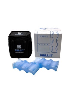 CHILLIT CHILLIT Insulated Can Chiller Bag Free 2 Nos of 600 ml Can Chiller Icepacks CHILLIT Cooler bag are reusable useful for food transport to keep food Beverages fresh for longer time  - Image 1