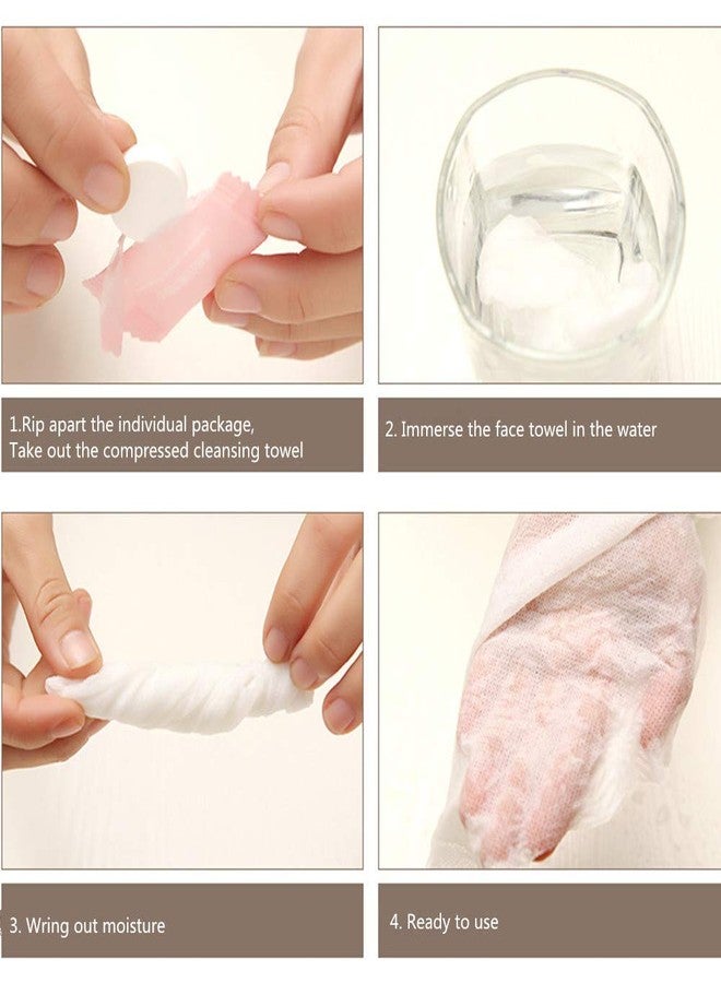 Crizer Disposable Magic Cotton Coin Towels Tissue Napkin That Expand With Water Prtable Face Care Face Cleaning Wipes Mini Cotton Hand Towel/Tissue - Image 5