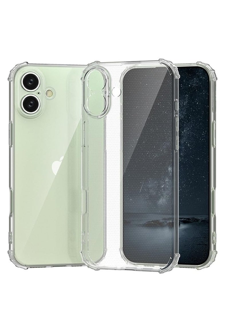 Case Compatible with iPhone 16   Case, Crystal Clear Case Designed for iPhone 16 TPU Case with 4 Corners Shockproof Protection and Camera Protection Anti-Fall Clear Case