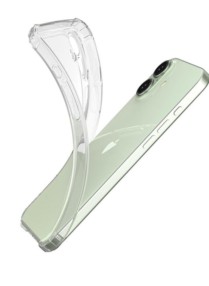 Case Compatible with iPhone 16   Case, Crystal Clear Case Designed for iPhone 16 TPU Case with 4 Corners Shockproof Protection and Camera Protection Anti-Fall Clear Case