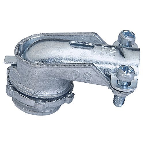 Sigma Engineered Solutions ProConnex 49804 AC/MC/Flex 90-Degree Squeeze Connector Conduit Fitting 1/2-Inch, 1-Pack - Image 1