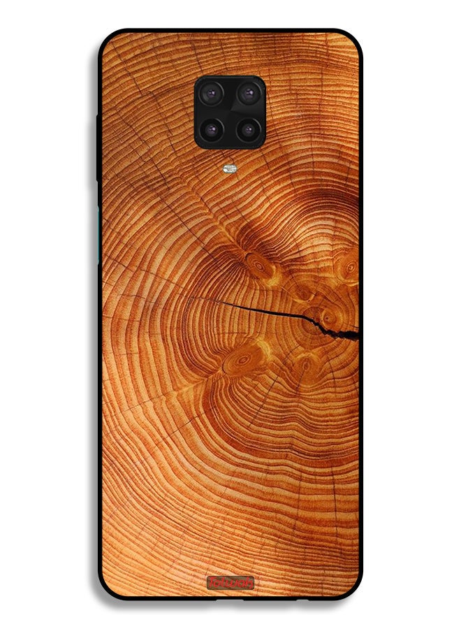 Tolwak Xiaomi Redmi Note 9 Pro Protective Case Cover Crack Wood - Image 2
