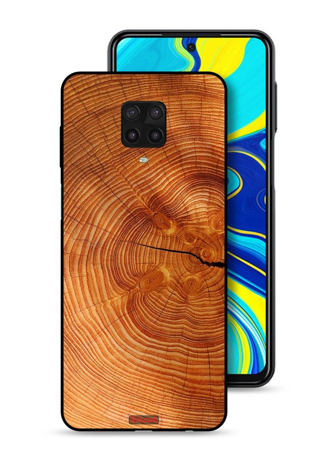 Tolwak Xiaomi Redmi Note 9 Pro Protective Case Cover Crack Wood - Image 1