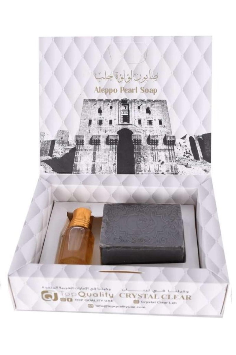 صابون زيت الزيتون بالعود + عطر العود الصغير
