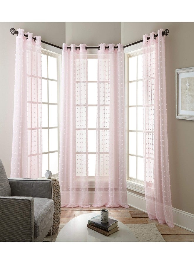 Nanshing America Olly 4 Pack Curtain Panels, 37" x 84", White (Olly4PK-PP-White) - Image 2