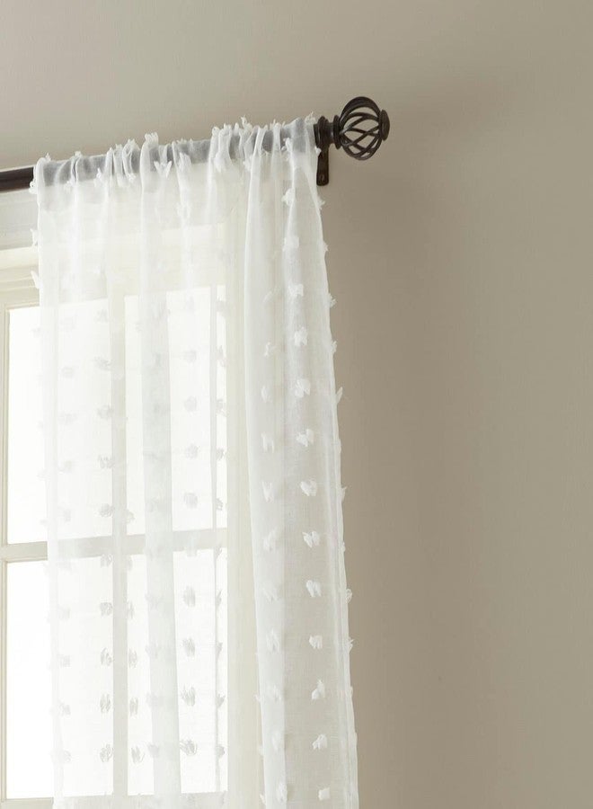 Nanshing America Olly 4 Pack Curtain Panels, 37" x 84", White (Olly4PK-PP-White) - Image 4