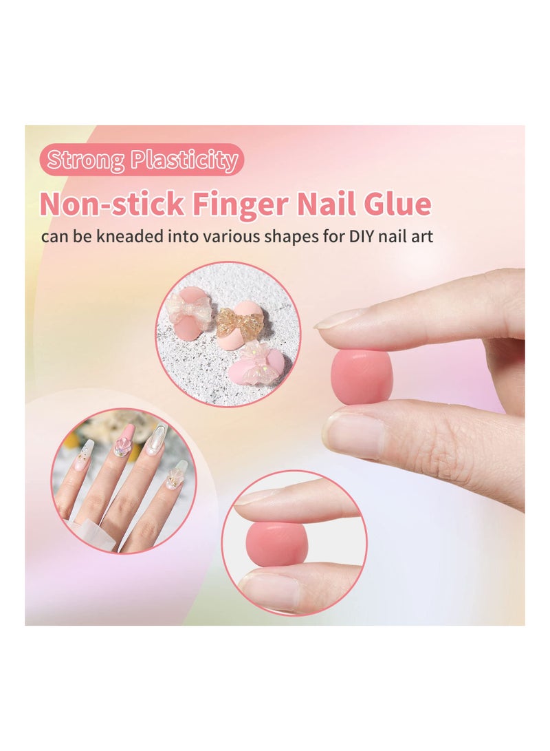 SYOSI Solid Sculpture Builder Gel for Nails,  Nail Sculpting Gel, Non-Sticky Hand Solid Builder Gel, Upgrade Hard Nail Extension Gel, 3d sculpting gel for Nail Art Design Salon Nail Art(Nude Color) - Image 2