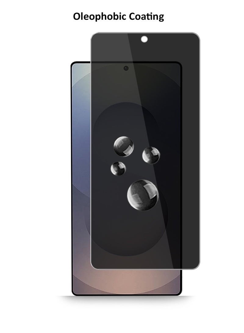 Techie 2 Pack HD Privacy Tempered Glass Screen Protector for Samsung Galaxy S25 Ultra 2025 - Anti Bubbles 9H Hardness 0.33 mm Rounded Edges Easy Installation - Image 2