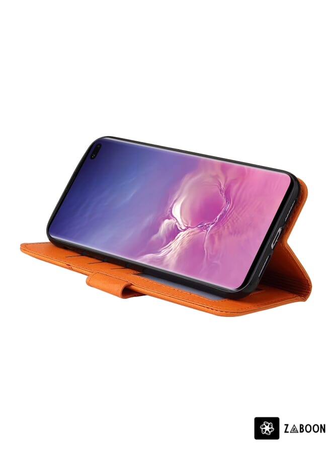 Zaboon Protective Case For Samsung Galaxy S10 GQUTROBE Right Angle Leather - Image 2