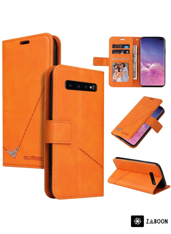 Zaboon Protective Case For Samsung Galaxy S10 GQUTROBE Right Angle Leather - Image 1