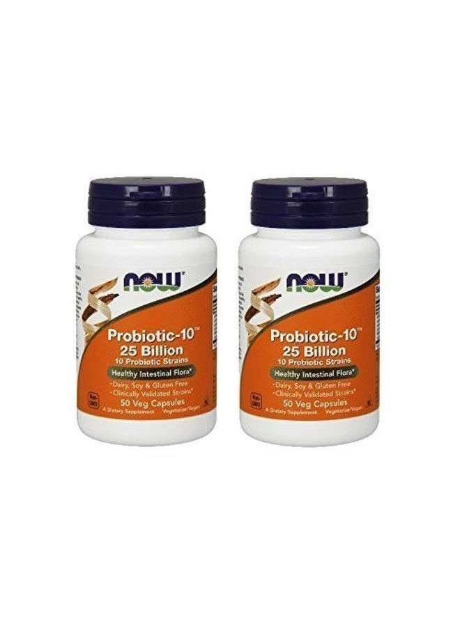 Now Probiotic-10 25 Billion, 50 Count (Pack of 2) - Image 1