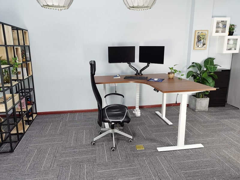 VWINDESK Vertebrae Cable Management Spine Kit | Height Adjustable Desk Quad Entry Wire Organizer, Black - Image 5