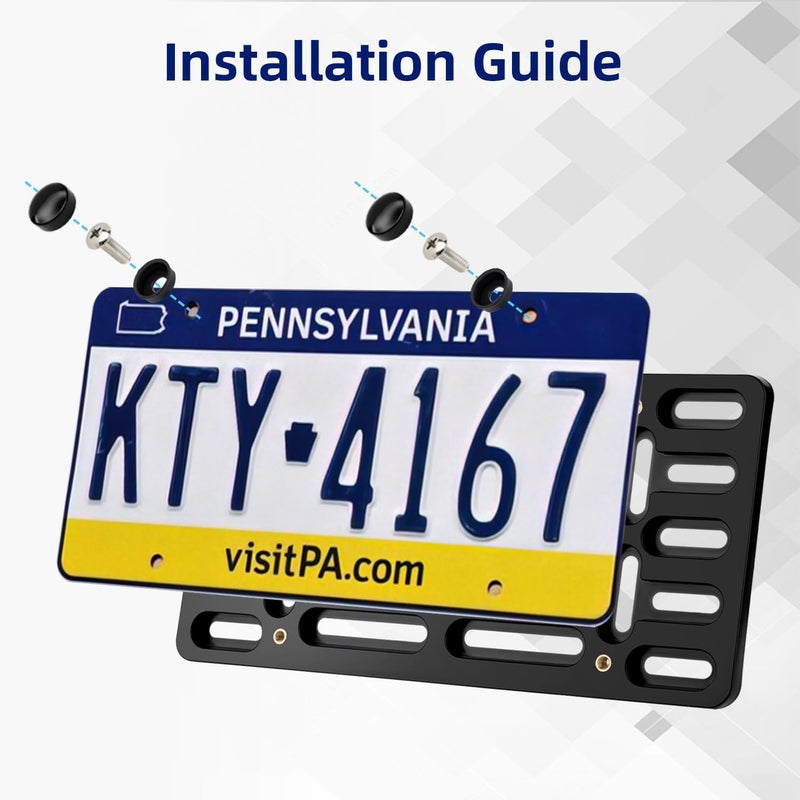 OKLPF Universal Front License Plate Bracket Kit - Image 5