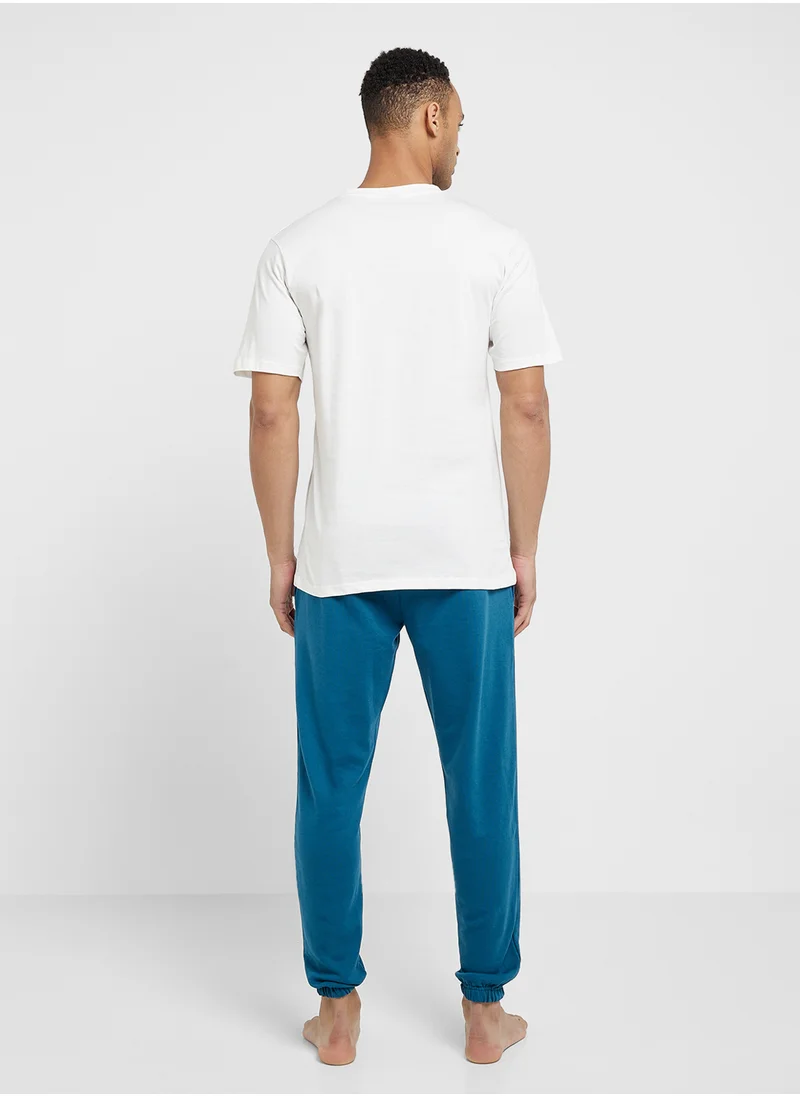 Seventy Five Mens Graphic Tee Jogger