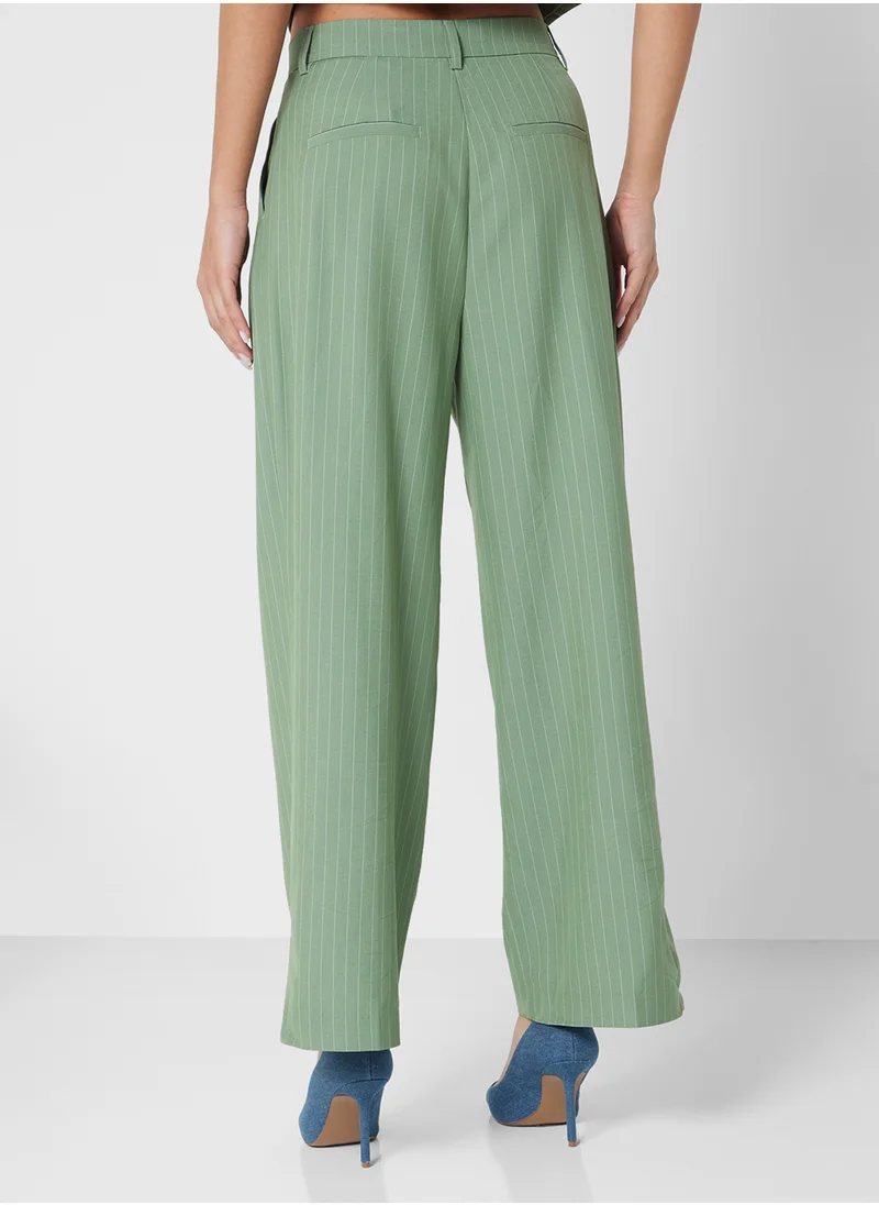 فيرو مودا Vmtroian Wide Pinstripe Dad Pants